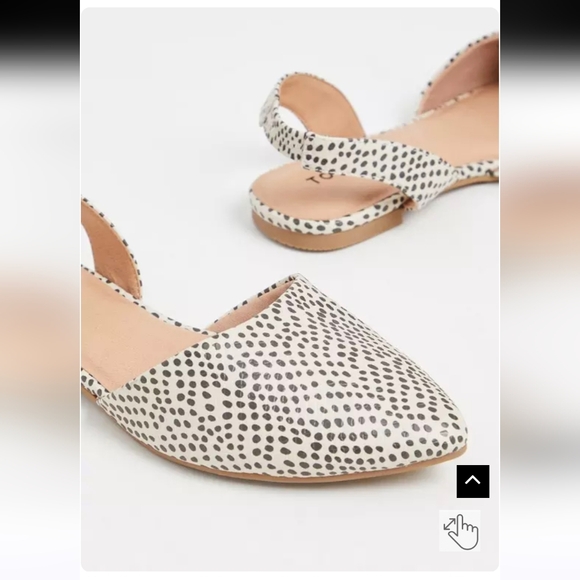 TORRID Sling Back Pointed Toe. Size 8.5. Wide Width. Animal Print. Nude/black - Picture 3 of 6